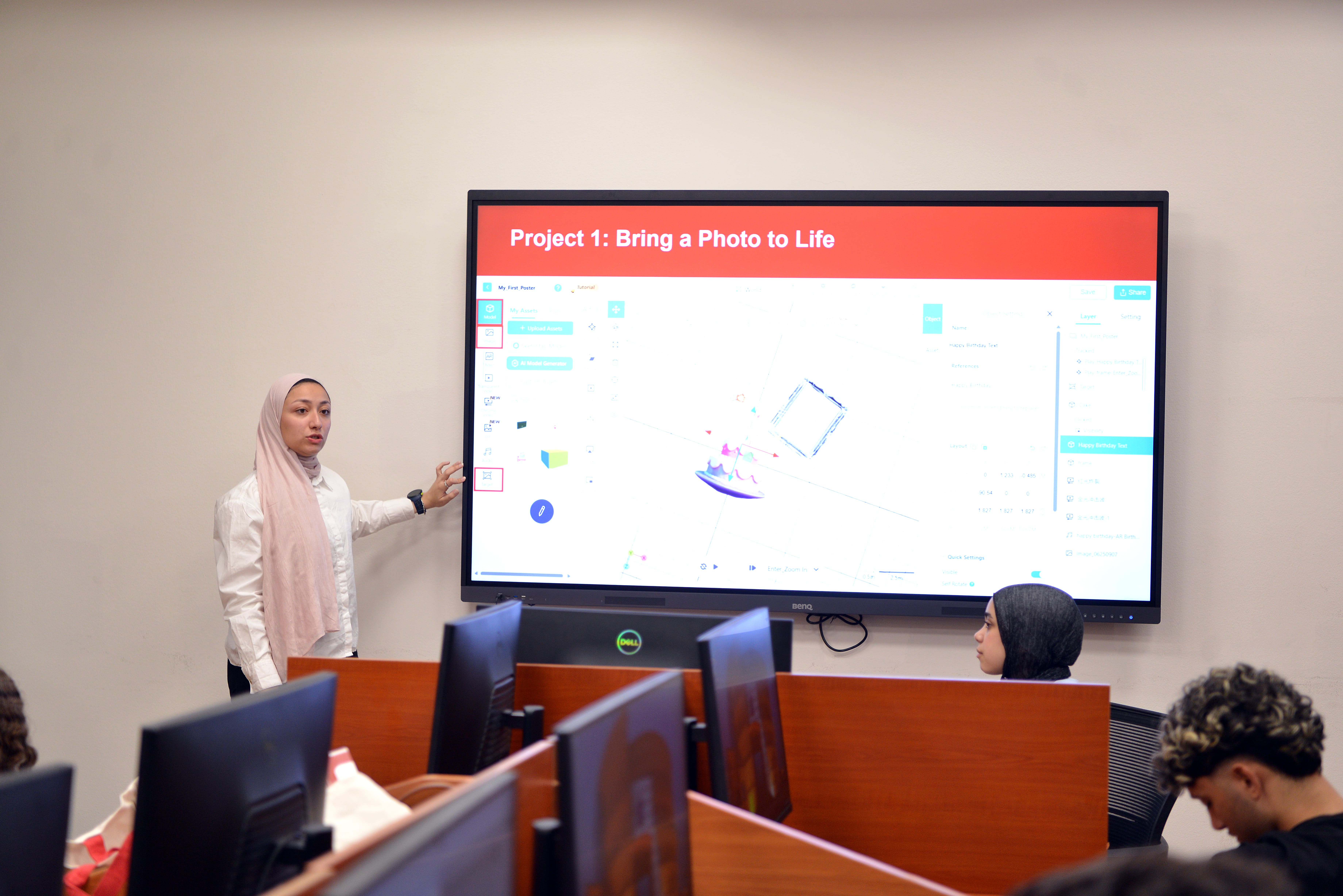 Future University in Egypt Hosts "Designing AR Experiences with No-Code Tools" Workshop for School Students