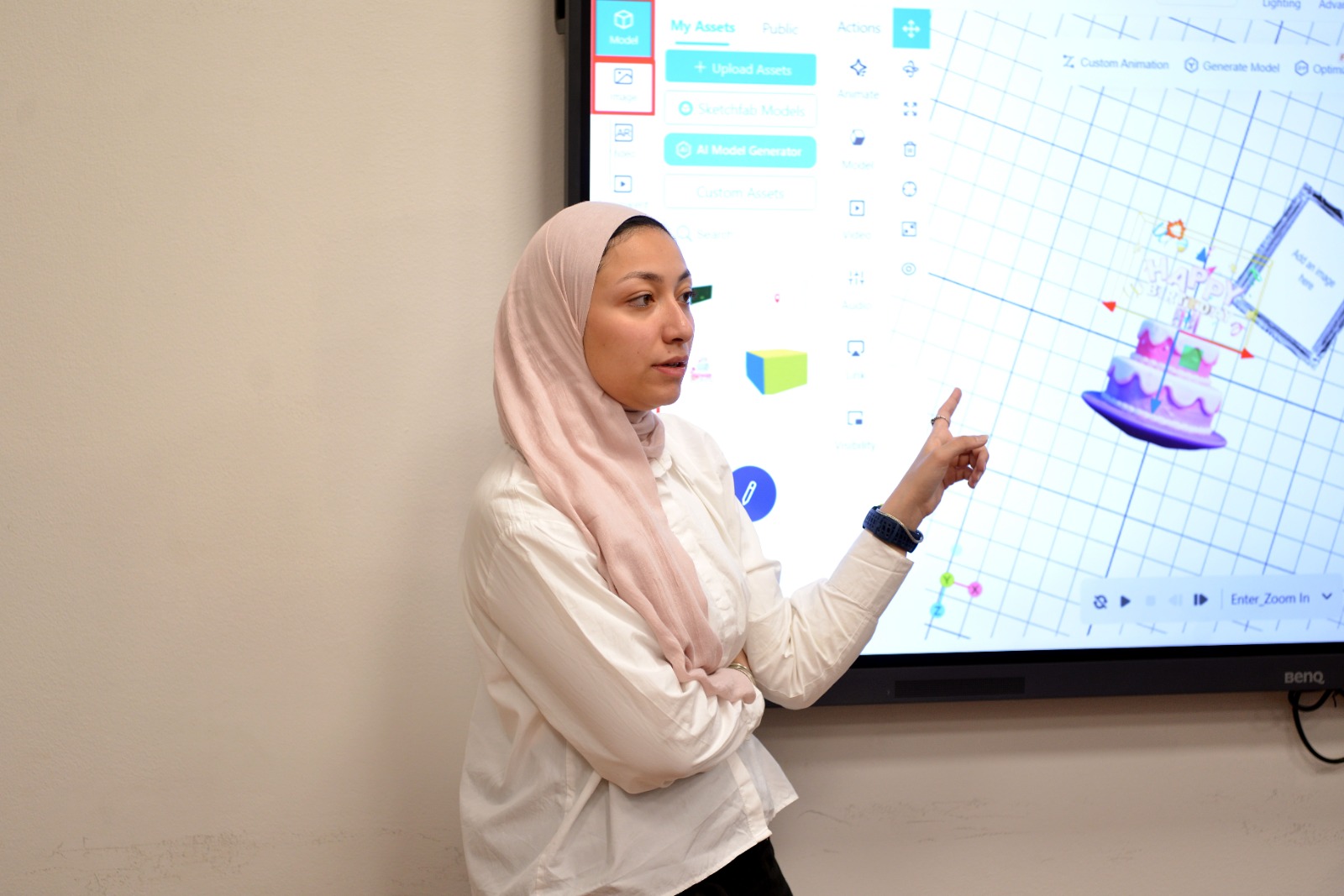 Future University in Egypt Hosts "Designing AR Experiences with No-Code Tools" Workshop for School Students